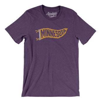 Minnesota Pennant Men/Unisex T-Shirt-Allegiant Goods Co. Vintage Sports Apparel