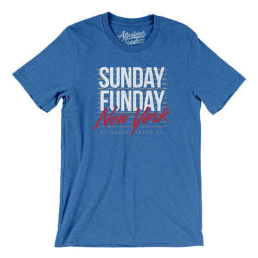 Sunday Funday New York Men/Unisex T-Shirt-Allegiant Goods Co. Vintage Sports Apparel