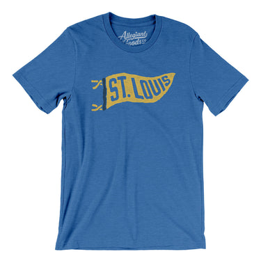 St Louis Pennant Men/Unisex T-Shirt-Allegiant Goods Co. Vintage Sports Apparel