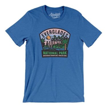 Everglades National Park Badge Men/Unisex T-Shirt-Heather True Royal-Allegiant Goods Co. Vintage Sports Apparel