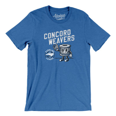 Concord Weavers Men/Unisex T-Shirt-Heather True Royal-Allegiant Goods Co. Vintage Sports Apparel