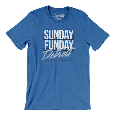 Sunday Funday Detroit Men/Unisex T-Shirt-Allegiant Goods Co. Vintage Sports Apparel