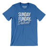 Sunday Funday Detroit Men/Unisex T-Shirt-Heather True Royal-Allegiant Goods Co. Vintage Sports Apparel