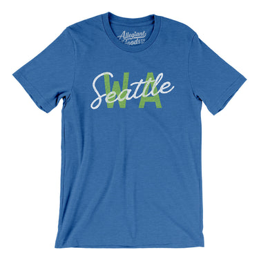 Seattle Wa Overprinted Men/Unisex T-Shirt-Allegiant Goods Co. Vintage Sports Apparel