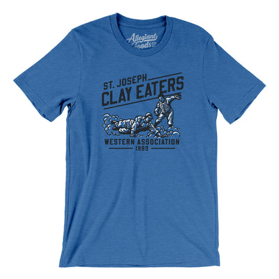 St Joseph Clay Eaters Men/Unisex T-Shirt-Heather True Royal-Allegiant Goods Co. Vintage Sports Apparel