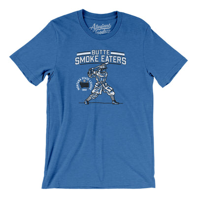 Butte Smoke Eaters Men/Unisex T-Shirt-Heather True Royal-Allegiant Goods Co. Vintage Sports Apparel