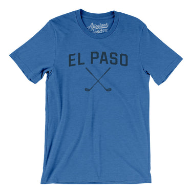 El Paso Golf Men/Unisex T-Shirt-Heather True Royal-Allegiant Goods Co. Vintage Sports Apparel