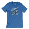 Pawtucket Tigers Men/Unisex T-Shirt-Heather True Royal-Allegiant Goods Co. Vintage Sports Apparel