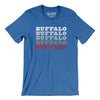 Buffalo Repeat Men/Unisex T-Shirt-Heather True Royal-Allegiant Goods Co. Vintage Sports Apparel