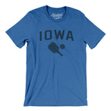 Iowa Pickleball Men/Unisex T-Shirt-Heather True Royal-Allegiant Goods Co. Vintage Sports Apparel