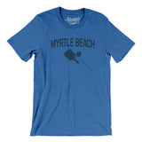 Myrtle Beach Pickleball Men/Unisex T-Shirt-Heather True Royal-Allegiant Goods Co. Vintage Sports Apparel