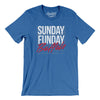 Sunday Funday Buffalo Men/Unisex T-Shirt-Heather True Royal-Allegiant Goods Co. Vintage Sports Apparel