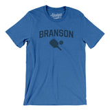 Branson Pickleball Men/Unisex T-Shirt-Heather True Royal-Allegiant Goods Co. Vintage Sports Apparel