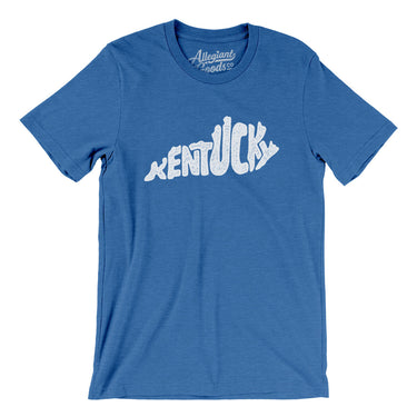 Kentucky State Shape Text Men/Unisex T-Shirt-Allegiant Goods Co. Vintage Sports Apparel