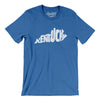 Kentucky State Shape Text Men/Unisex T-Shirt-Heather True Royal-Allegiant Goods Co. Vintage Sports Apparel