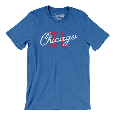 Chicago Illinois Overprinted Men/Unisex T-Shirt-Allegiant Goods Co. Vintage Sports Apparel