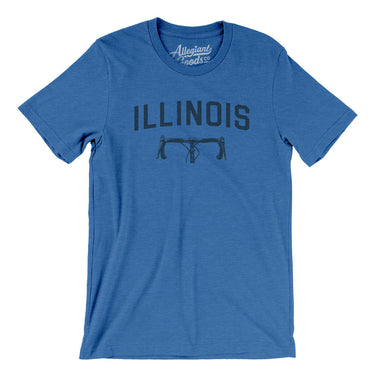Illinois Cycling in Heather True Royal Color