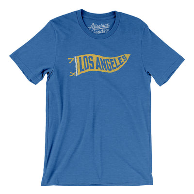 Los Angeles Pennant Men/Unisex T-Shirt-Heather True Royal-Allegiant Goods Co. Vintage Sports Apparel