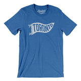 Toronto Pennant Men/Unisex T-Shirt-Heather True Royal-Allegiant Goods Co. Vintage Sports Apparel