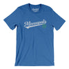 Minneapolis Vintage Script Men/Unisex T-Shirt-Heather True Royal-Allegiant Goods Co. Vintage Sports Apparel