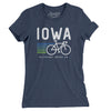 Iowa Cycling Women's T-Shirt-Indigo-Allegiant Goods Co. Vintage Sports Apparel