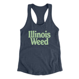 Illinois Weed Women's Racerback Tank-Allegiant Goods Co. Vintage Sports Apparel
