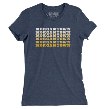 Morgantown Repeat Women's T-Shirt-Allegiant Goods Co. Vintage Sports Apparel