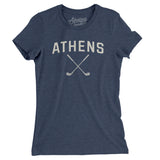 Athens Golf Women's T-Shirt-Indigo-Allegiant Goods Co. Vintage Sports Apparel