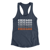 Chicago Repeat Women's Racerback Tank-Allegiant Goods Co. Vintage Sports Apparel