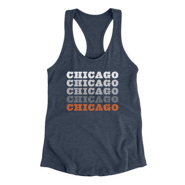 Chicago Repeat Women's Racerback Tank-Allegiant Goods Co. Vintage Sports Apparel