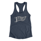 Dallas Pennant Women's Racerback Tank-Allegiant Goods Co. Vintage Sports Apparel
