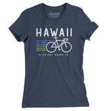 Hawaii Cycling Women's T-Shirt-Indigo-Allegiant Goods Co. Vintage Sports Apparel