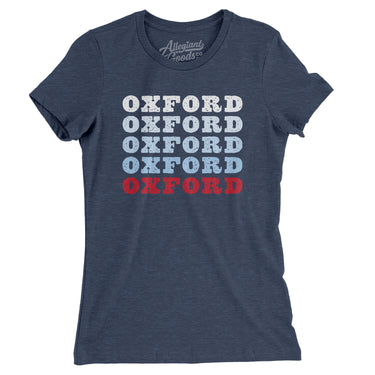 Oxford Repeat Women's T-Shirt-Allegiant Goods Co. Vintage Sports Apparel