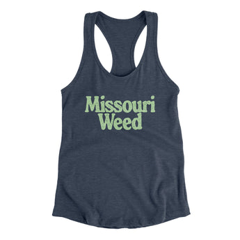 Missouri Weed Women's Racerback Tank-Allegiant Goods Co. Vintage Sports Apparel