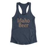 Idaho Beer Women's Racerback Tank-Indigo-Allegiant Goods Co. Vintage Sports Apparel