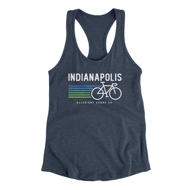 Indianapolis Cycling Women's Racerback Tank-Allegiant Goods Co. Vintage Sports Apparel