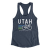 Utah Cycling Women's Racerback Tank-Indigo-Allegiant Goods Co. Vintage Sports Apparel