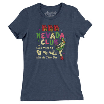 Nevada Club Las Vegas Women's T-Shirt-Indigo-Allegiant Goods Co. Vintage Sports Apparel