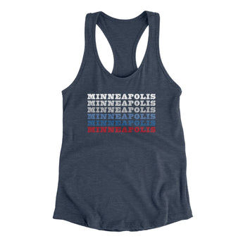 Minneapolis Repeat Women's Racerback Tank-Allegiant Goods Co. Vintage Sports Apparel