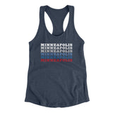 Minneapolis Repeat Women's Racerback Tank-Allegiant Goods Co. Vintage Sports Apparel