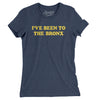 I've Been To The Bronx Women's T-Shirt-Indigo-Allegiant Goods Co. Vintage Sports Apparel