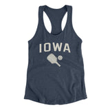 Iowa Pickleball Women's Racerback Tank-Indigo-Allegiant Goods Co. Vintage Sports Apparel