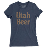 Utah Beer Women's T-Shirt-Indigo-Allegiant Goods Co. Vintage Sports Apparel
