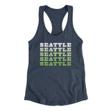 Seattle Repeat Women's Racerback Tank-Indigo-Allegiant Goods Co. Vintage Sports Apparel