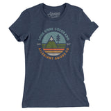 Lone Cone Colorado Retro Badge Women's T-Shirt-Indigo-Allegiant Goods Co. Vintage Sports Apparel