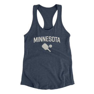 Minnesota Pickleball Women's Racerback Tank-Indigo-Allegiant Goods Co. Vintage Sports Apparel