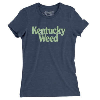 Kentucky Weed Women's T-Shirt-Indigo-Allegiant Goods Co. Vintage Sports Apparel