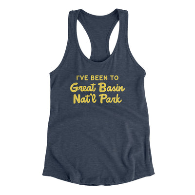 I've Been To Great Basin National Park Women's Racerback Tank-Indigo-Allegiant Goods Co. Vintage Sports Apparel