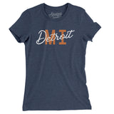 Detroit Mi Overprinted Women's T-Shirt-Allegiant Goods Co. Vintage Sports Apparel