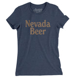Nevada Beer Women's T-Shirt-Indigo-Allegiant Goods Co. Vintage Sports Apparel